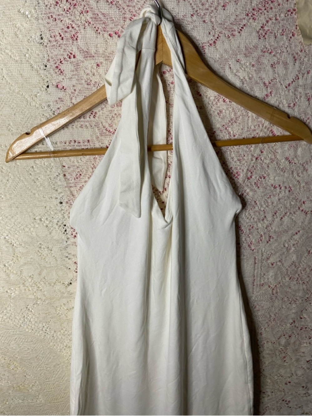 Oh Polly Tan Open Back Halter
Tie Bodycon Midi Dress - Picture 2 of 7